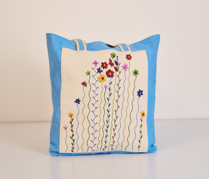 Blue Tote Bag